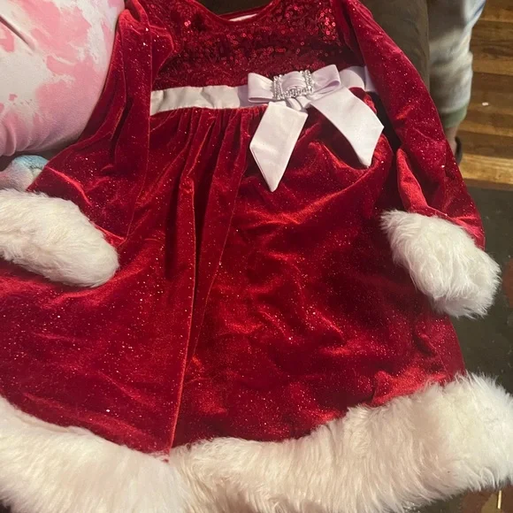 white christmas dresses Red Gingham Christmas Tree Bishop Smocked Dress main image 0